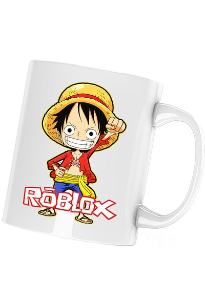 OEM Cana Monkey D Luffy One Piece Roblox Anime, alba, 330 ml