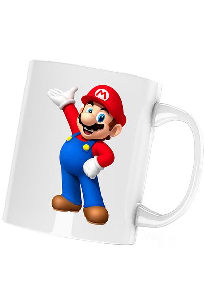 OEM Cana Super Mario Bros Arcade Game VIP, alba, 330 ml