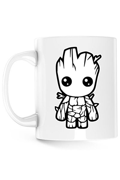 OEM Baby Groot Baby Christmas Gift Love Mug, white, 330 ml