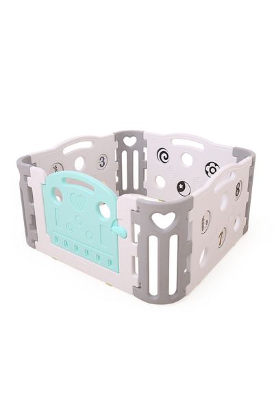 Nichiduta Garden Nichiduta Garden Mini Playground Blue/Grey with Rounded Edges, Access Gate