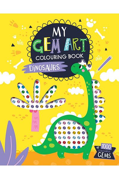 North Parade Children's book, NPP, My Gem Art Colouring Book: Dinosaurs, 3+ years