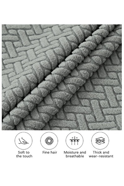 uzhanem 3 3 1 1 Еластичний натяжний чохол для дивана з жакардовим візерунком, можна прати