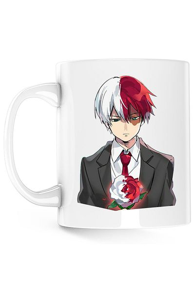 OEM Cana Anime Superhero Todoroki Hero Academia, alba, 330 ml