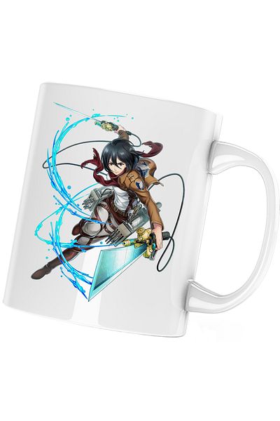 OEM Cana Mikasa Ackerman Attack on Titan AOT Combat, alba, 330 ml