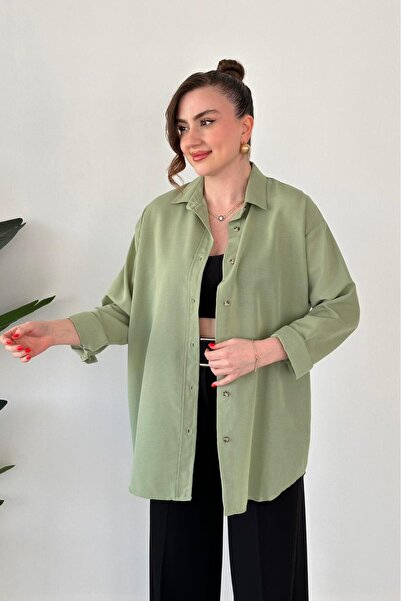 MaziButik قميص بوبلين بالنعناع