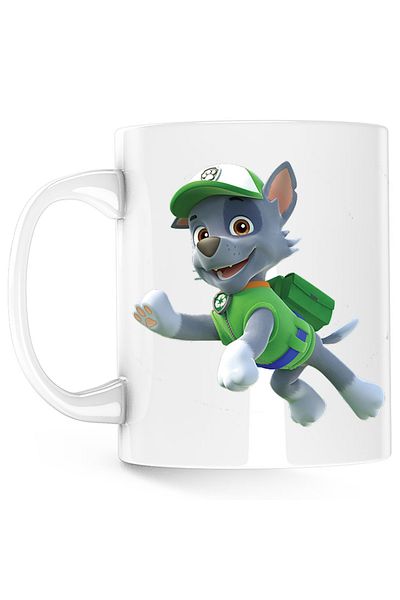 OEM Paw Patrol Rocky Mechanic Service Puppy Mug, white, 330 ml