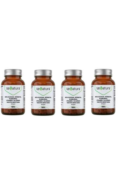 VeNatura Beta Glukan, Ekinezya, Kuşburnu, Vitamin C, Çinko 30 Kapsül 4 Adet