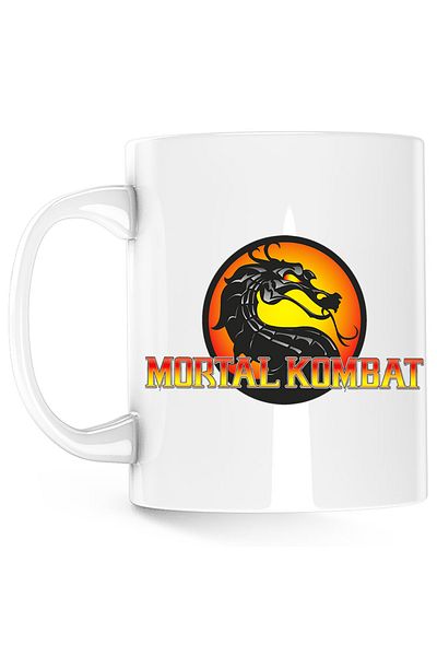 OEM Cana Mortal Kombat Logo Emblem PS4 Gaming, alba, 330 ml