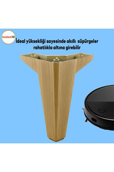 Badem10 Canapea Masuta de cafea Unitate Fotoliu Cedru Mobila de lux Picior 15 Cm Nuc Deschis Culoare Maro Picioare de bază