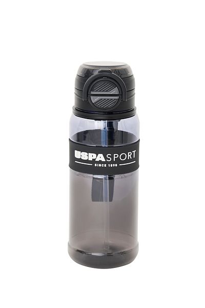 U.S. Polo Assn. U.S. Polo Assn. 25003 Flask Water Bottle Drinking Bottle Sports School Daily Black
