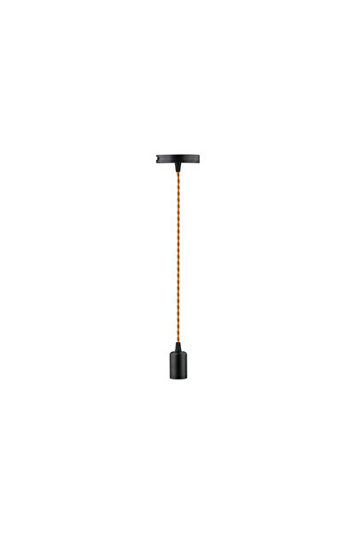 Braytron CABLU METAL NEGRU+ CABLU CAFENIU E27