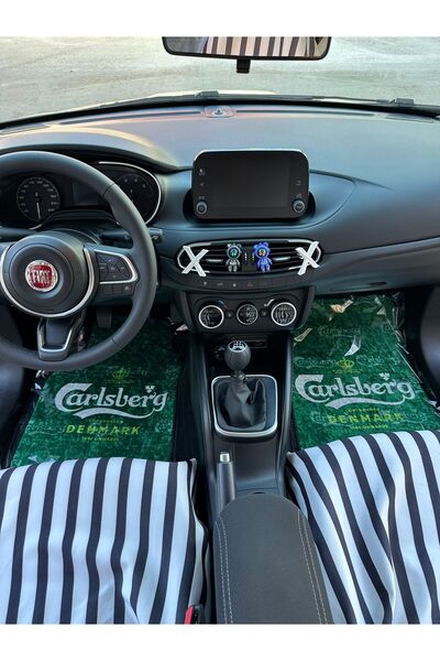 Pro Boss Car Carls dekor baskılı oto halı paspas takımı (koruma ambalajlı)