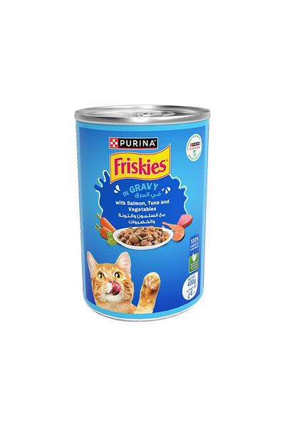 PURINA NESTLE Purina Friskies Cat Salmon&Tuna&Veg 400g