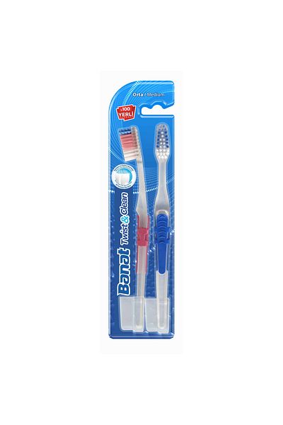Banat Twist Clean 1+1 Toothbrush Medium