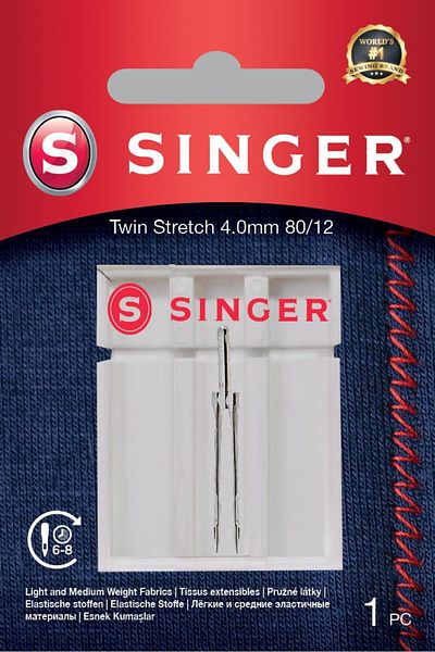 M Singer Singer | Igła podwójna, ozdobna, 4.0 80/12 1PK