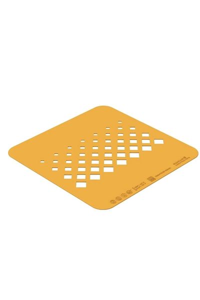 silikomart Silicone mold for decoration, rhombus, Stencil Losanga by Titouan Claudet, 160x160x1 mm