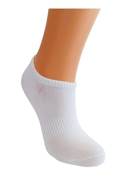 Centini Set of 5 pairs - Women's white short socks with embroidered detail