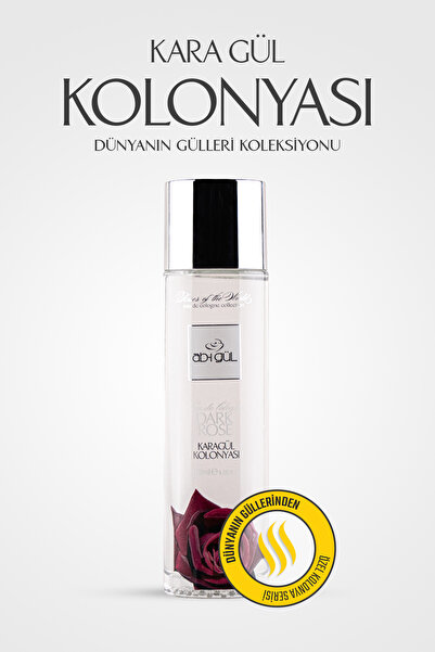 Ab-ı Gül Karagül Kolonyası 120 ML | Dark Rose Eau De Cologne - World of Roses