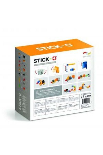 Clicstoys Stick-O Magnet Game, Vehicle Building Set, 26 Pieces