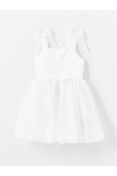 Zeyder Kids Girl's White Evening Dress