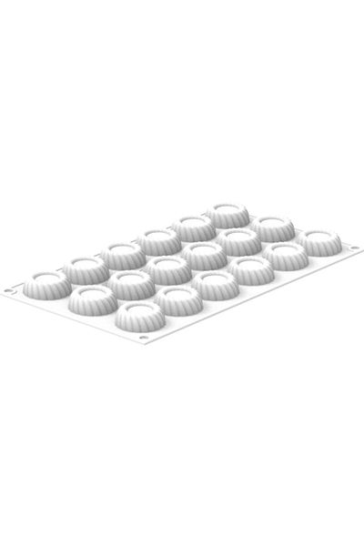 silikomart Silicone mold for single-portion cakes, Torta XS, 18 cavities, ø40x15 mm