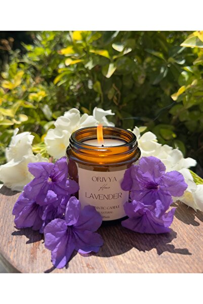 ORİVYA HOME 100cc Lavanta Kokulu Soya Wax Mum Orivya Home