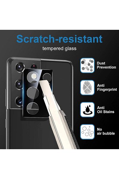 Generic Camera Lens Protector for Samsung Galaxy S21 Ultra 5G Tempered-Glass Camera Lens Cover