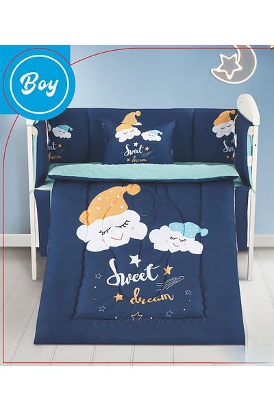 RedRosa 5-piece summer crib bumper pad to give your child comfort