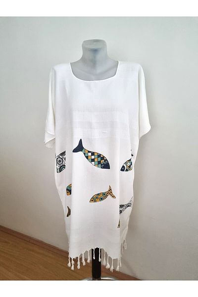 Milenam Authentic Pattern Pareo Tunic Bamboo Fabric