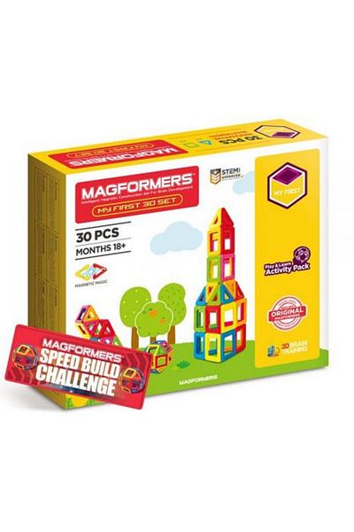 Clicstoys Magnetic building set - Magformers Basic Set, 30 pieces