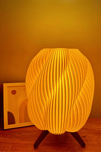Kreta3D Modern Spiral Tasarımlı Masa Lambası – Şık ve Estetik Dekoratif Aydın...