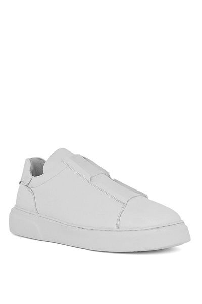Deri Company Libe Men's White Leather Sports Shoes