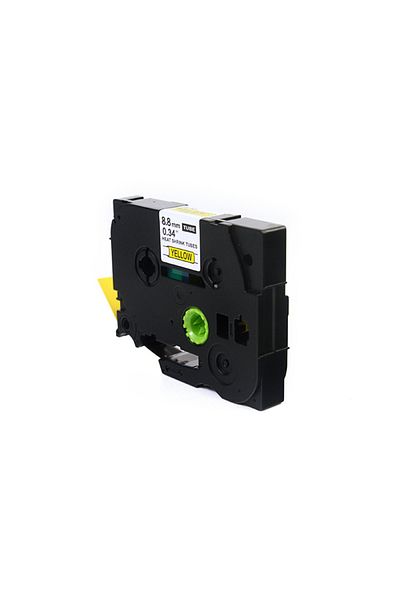 JetWorld Taśma Czarny na Żółtym Zamiennik Brother 9mm x 1.5m HSe-621 (HSE621, HS-621, HS621, HS2-621