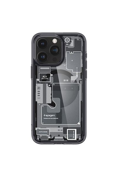Spigen Etui Ultra Hybrid Mag z MagSafe na iPhone 15 Pro szaro-czarne