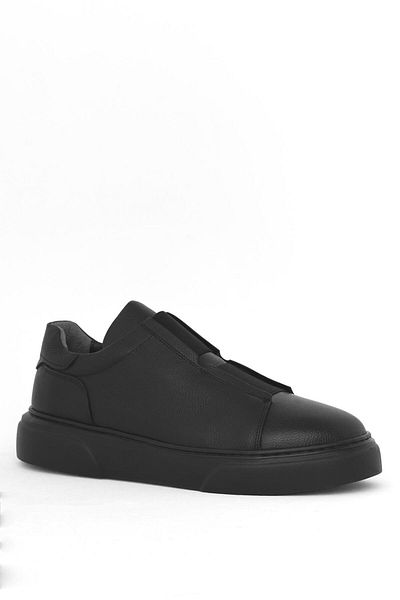 Deri Company Libe Men's Black Leather Sports Shoes