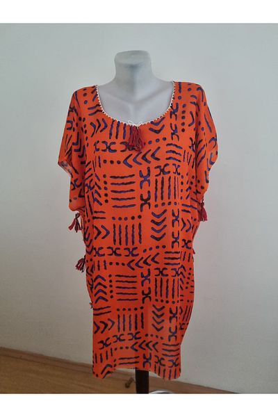 Milenam Patterned Cotton Summer Tunic Pareo