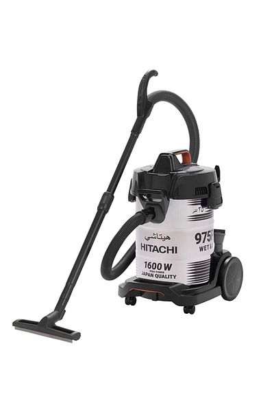 HITACHI مكنسة كهربائية أسطوانية للتنظيف الرطب والجاف من إينوكس CV975PWBKGAE