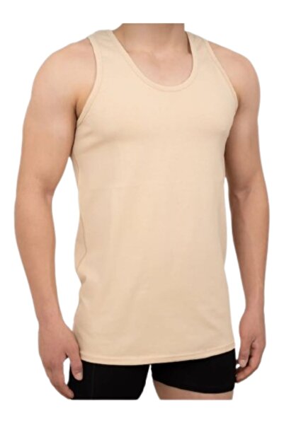 Çift Kaplan 775 Erkek Ribana Atlet 2'li Ten