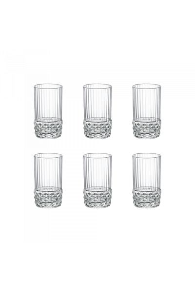 Bormioli Rocco Set of 6 BORMIOLI ROCCO AMERICA SHOT shot glasses, 80ml
