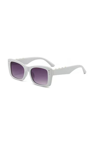 Toz Vintage Druletta White Blue Glass Vintage & Retro Sunglasses