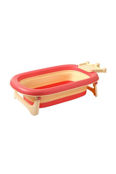 Little Mom Cadita pliabila cu suprafata antiderapanta Little Mom Crown Pink