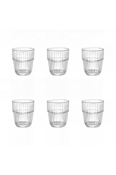 Bormioli Rocco Set of 6 whisky glasses D.O.F. BORMIOLI ROCCO BARSHINE, 395ml, D9.1xh10cm, tempered glass