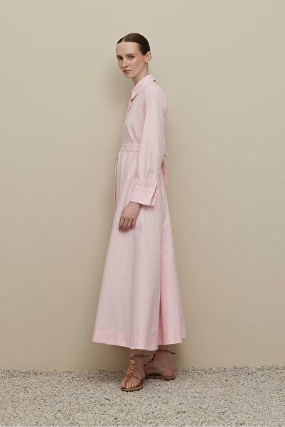Fahhar Оверсайз сорочка-сукня рожевого кольору