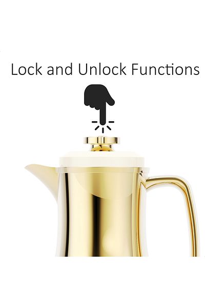 Blackstone 1 Liter Flask - Leakproof Button Locking Design, Lightweight Durable Flask for Hot & Cold Drinks