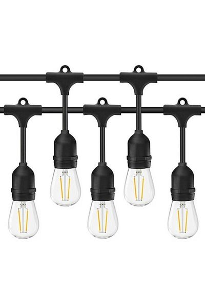 Spin Ghirlanda luminoasa cu pendule, interconectabil, E27, IP65, 10m, fara becuri