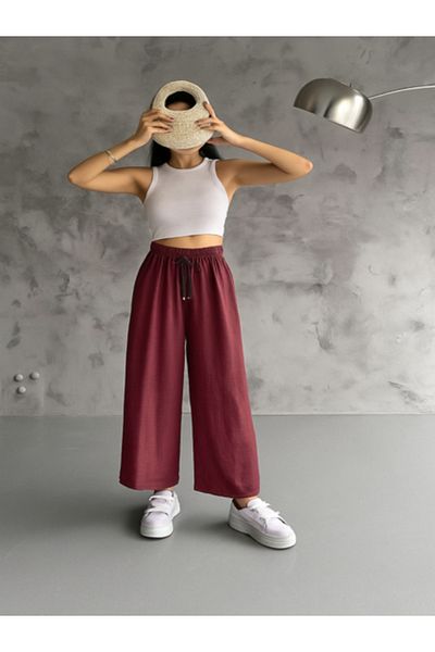 VOICTEC Relaxed Fit Tiril Tiril Standard Size 38-48 Size Range Casual Loose Fit Ayrobin Pants with Elastic Waist