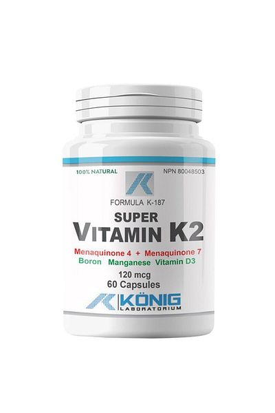 KONIG Laboratorium Canada Vitamin K2 120 mcg, 60 caps, Konig Laboratorium