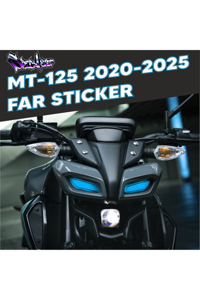 Yamaha MT-125 Mavi Far Sticker 2020-2025
