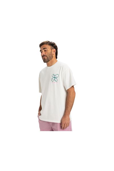 Quiksilver Μπλουζάκι με τυπικό καλούπι Μαλακή υφή Πολύχρωμο μπλουζάκι με στρογγυλή λαιμόκοψη