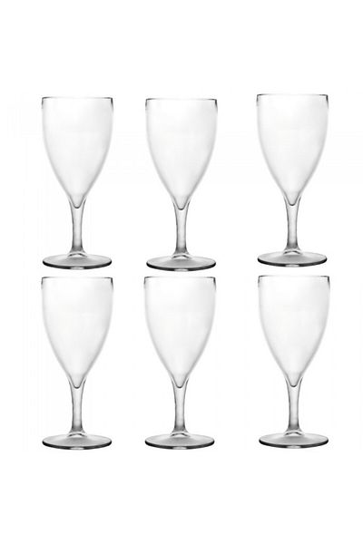 Raki Set 6 pahare pentru vin policarbonat mat 230ml 74xh168mm
